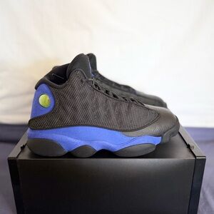 AUTHENTIC Jordan 13 Retro Black Hyper Royal size 9 414571-040 2020 PRE-OWNED